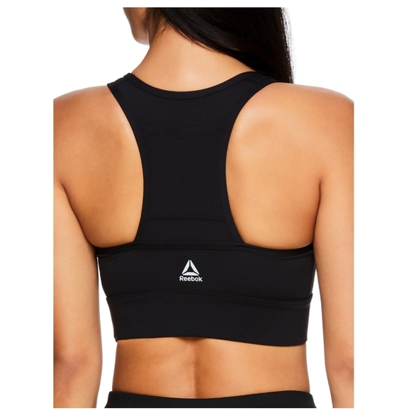 Reebok Women's Essential Sports Bra with Back Pocket and Removable Cups - Picture 2 of 8